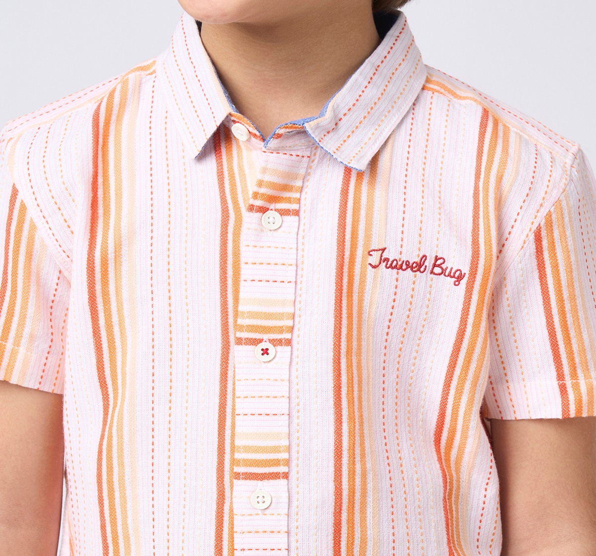 Boys half sleeves shirt Red