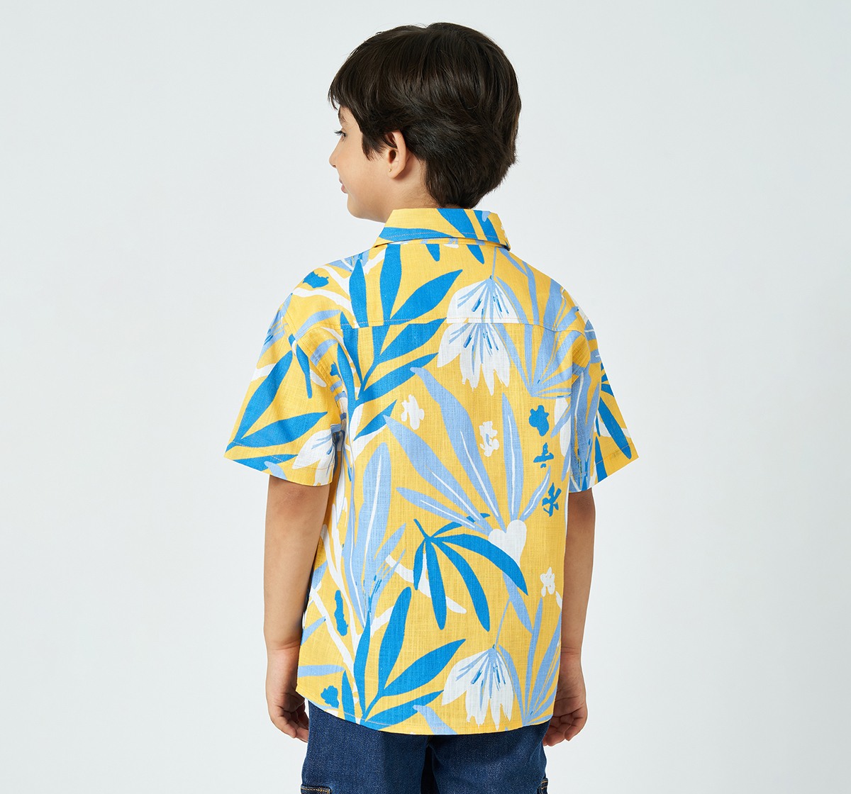 Boys printed shirt Yellow