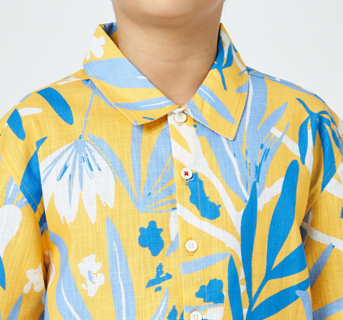 Boys printed shirt Yellow