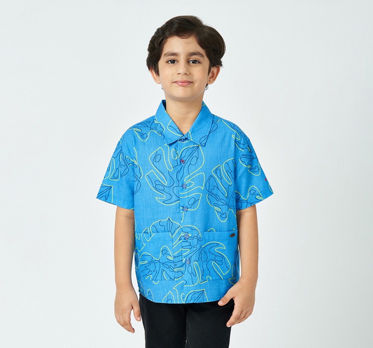 Boys printed shirt Blue