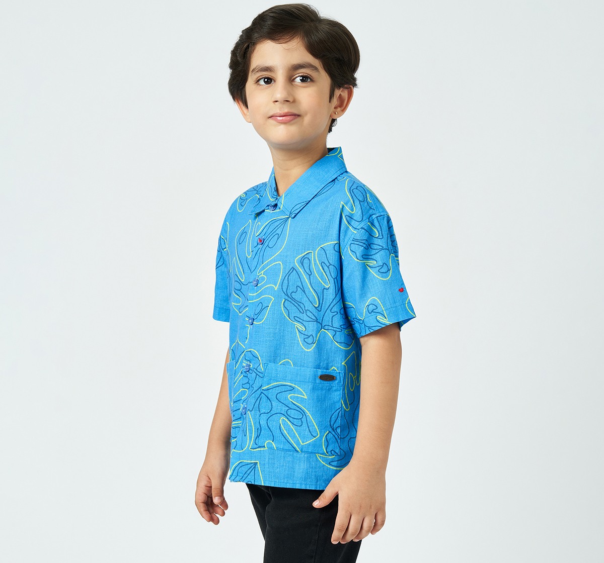 Boys printed shirt Blue