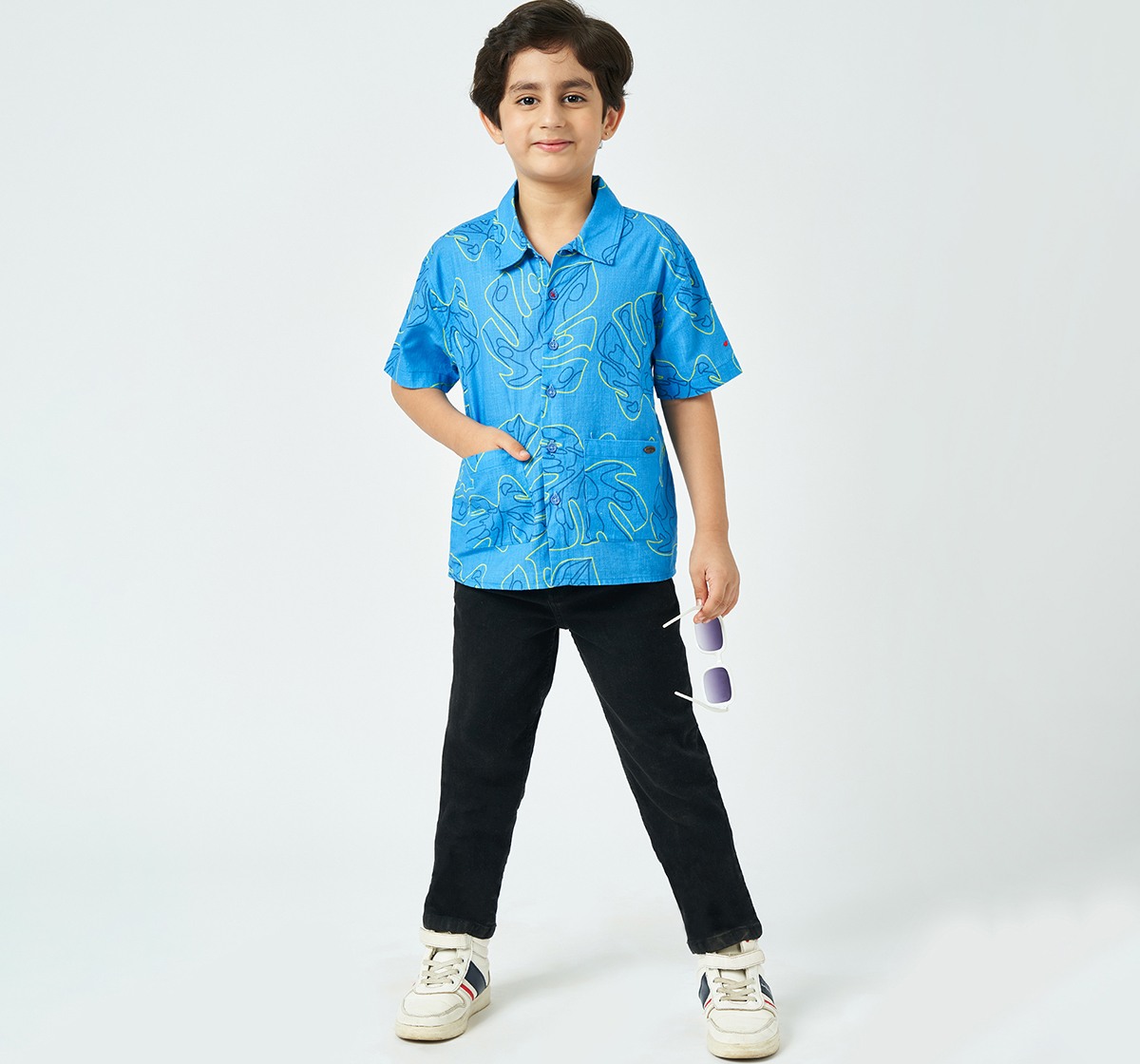 Boys printed shirt Blue