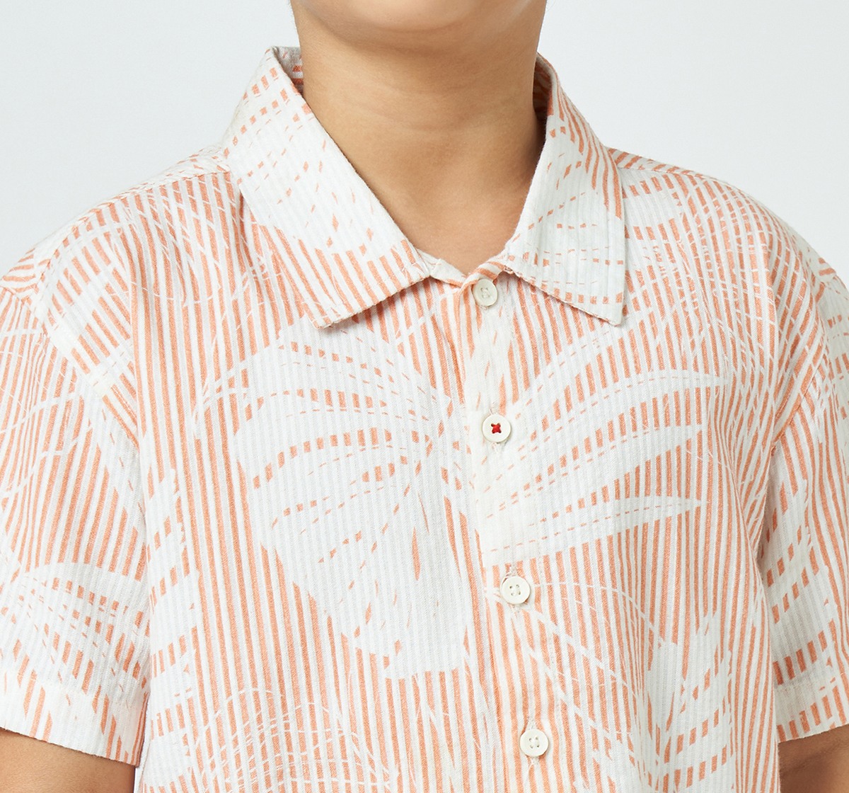 Boys half sleeves shirt Orange