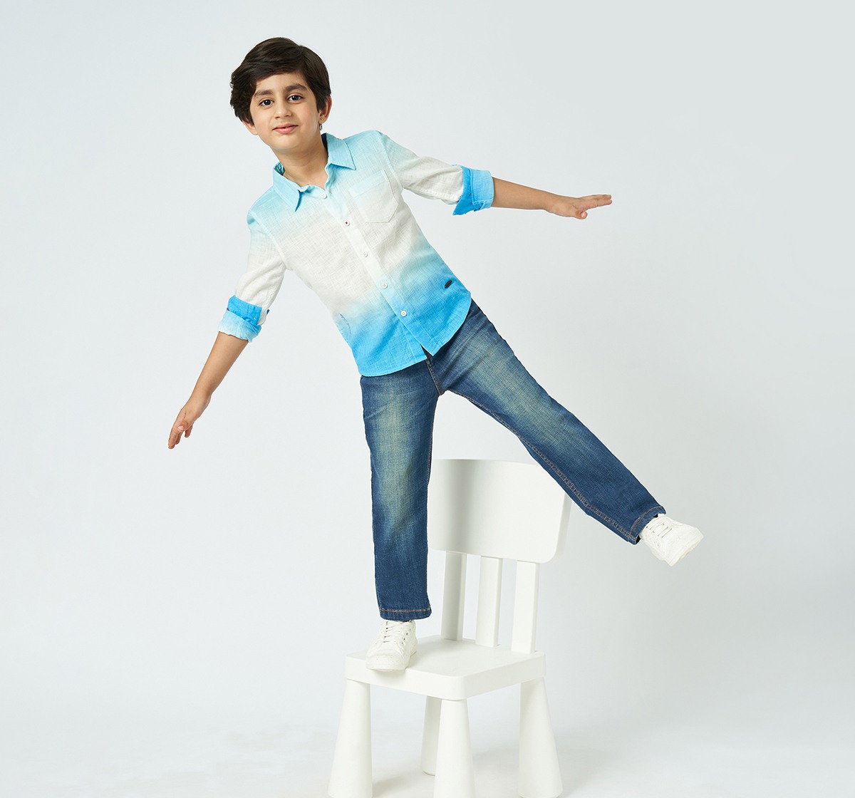 Boys full sleeves shirt Blue