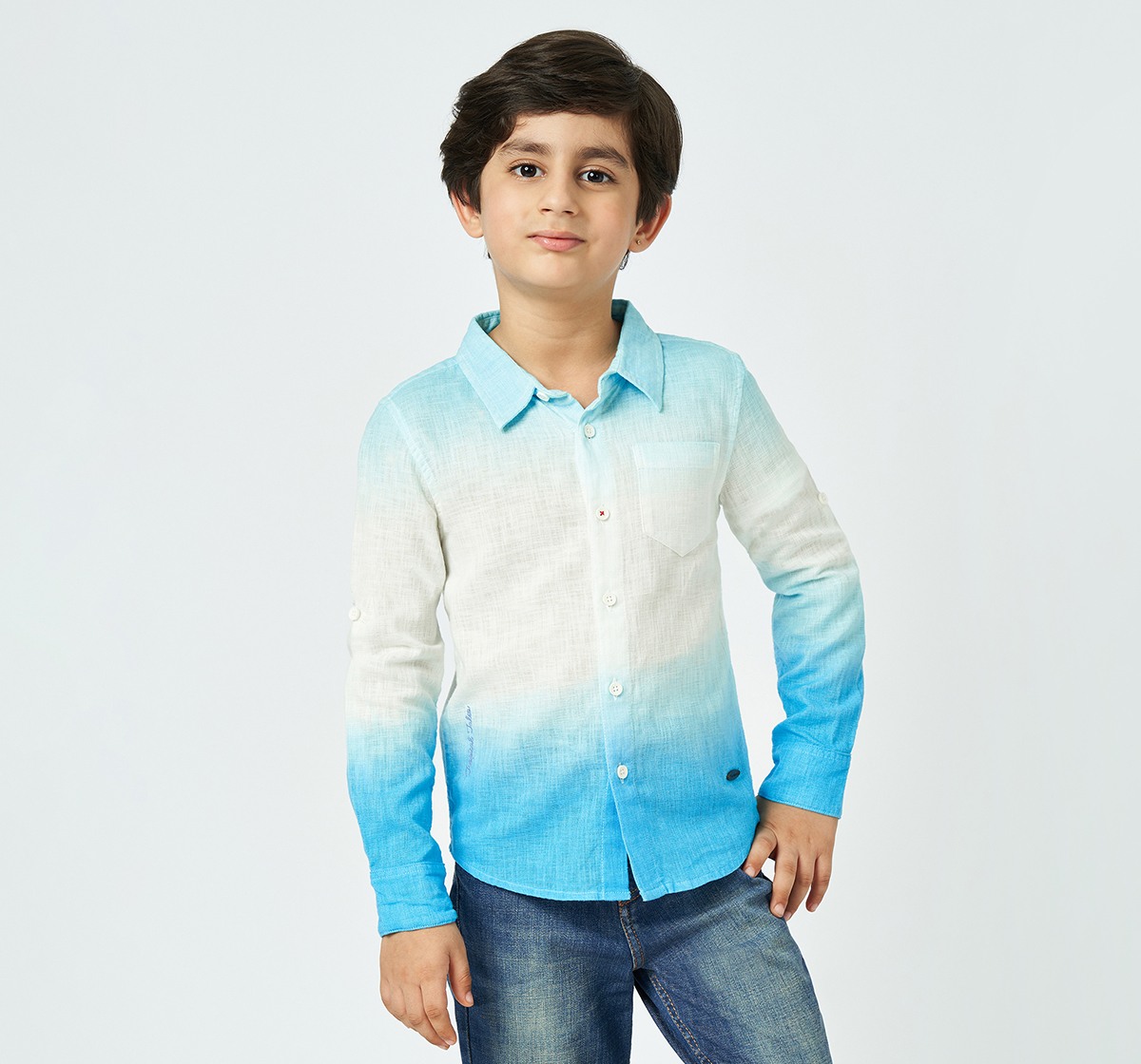 Boys full sleeves shirt Blue