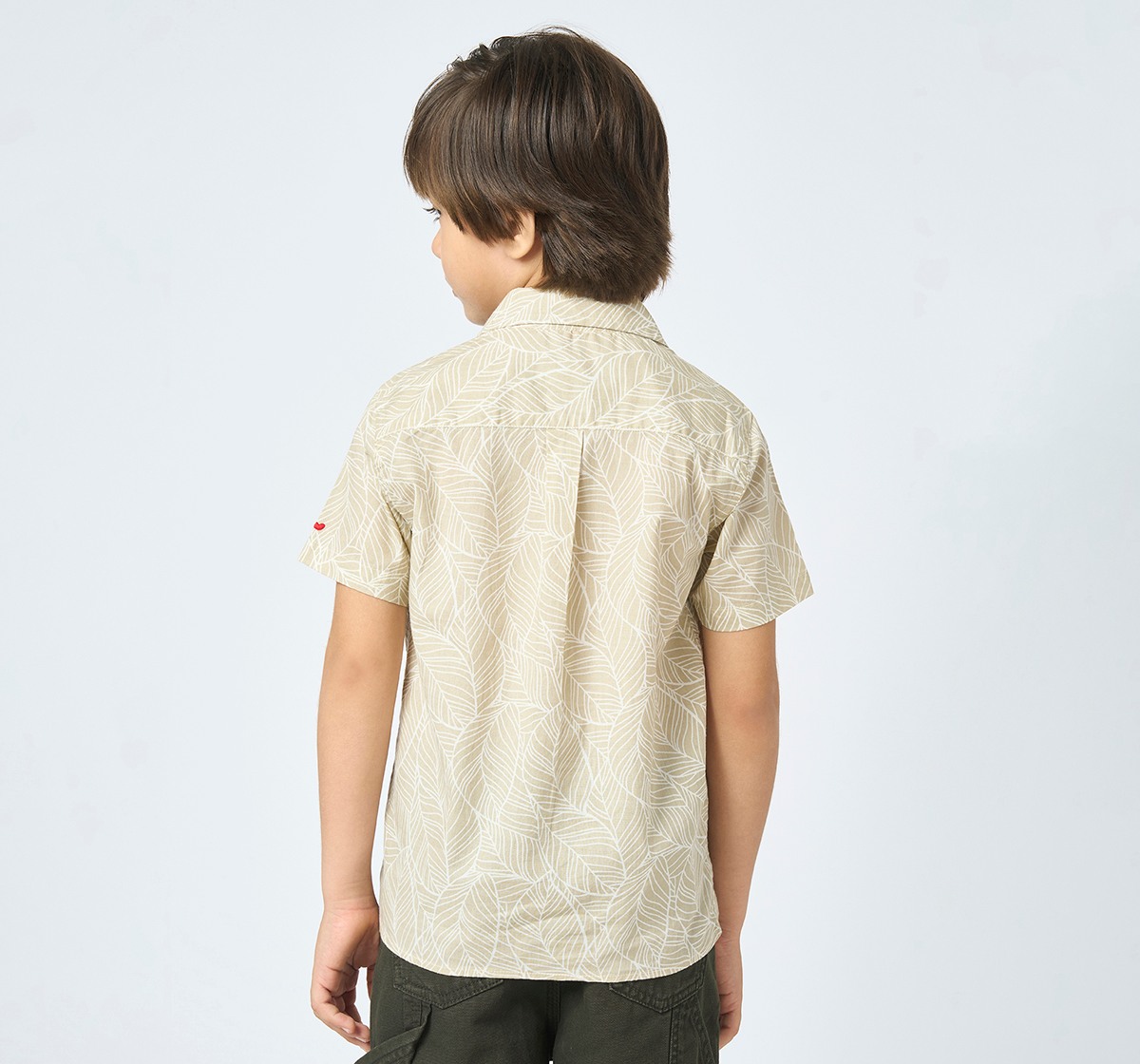 Boys half sleeves shirt Beige