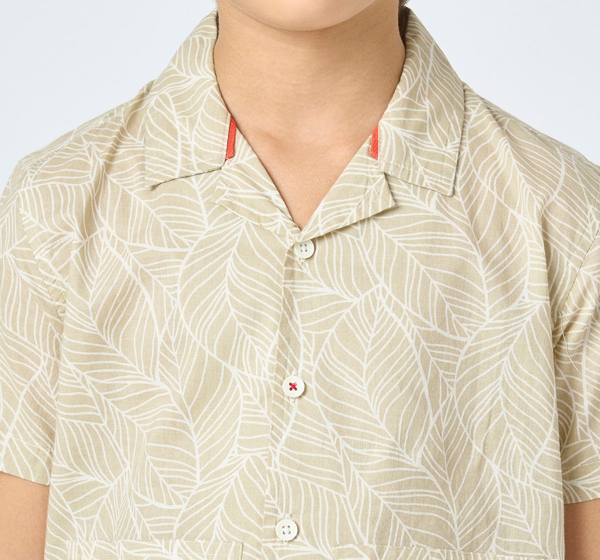 Boys half sleeves shirt Beige