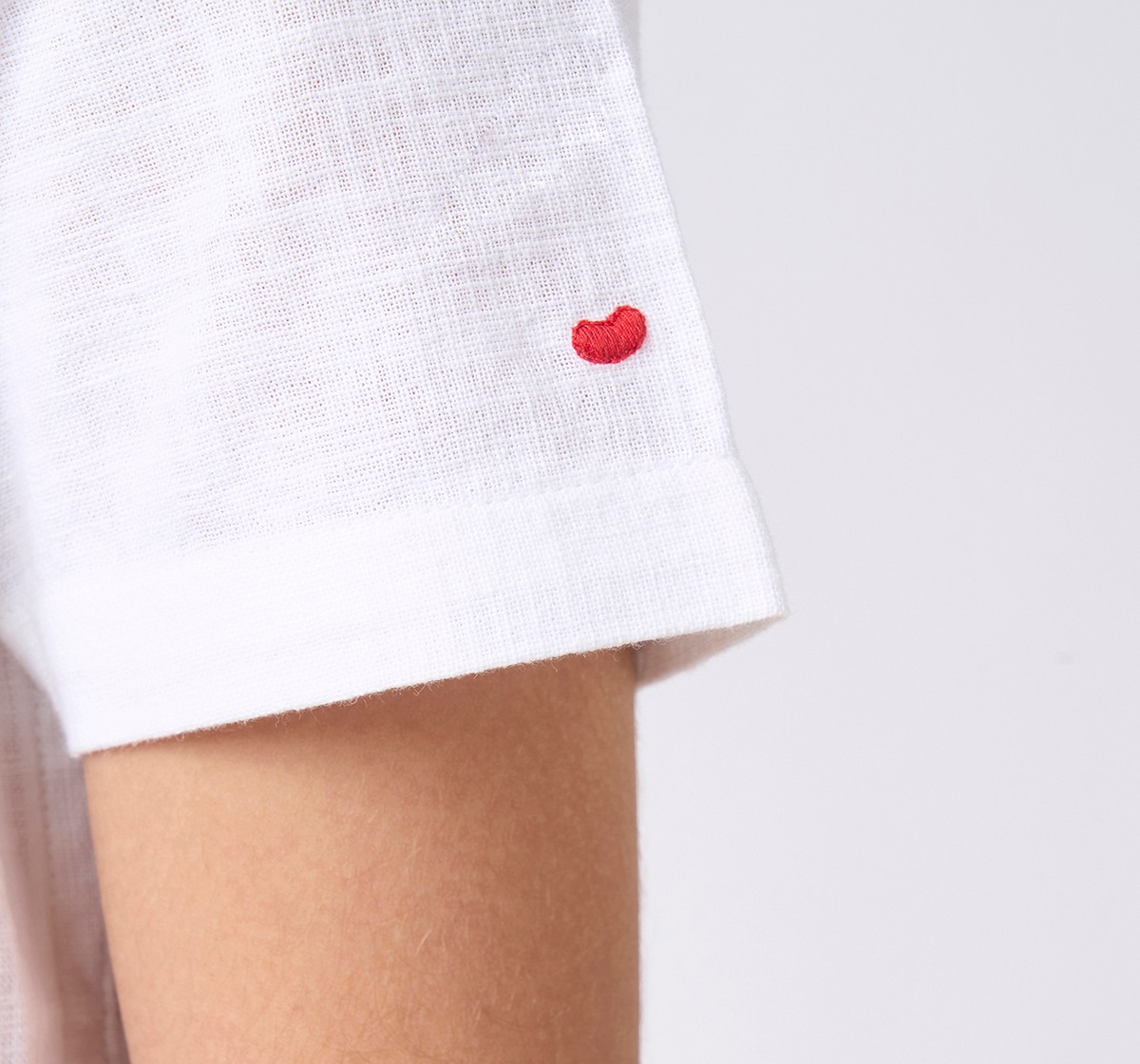 Boys half sleeves shirt White