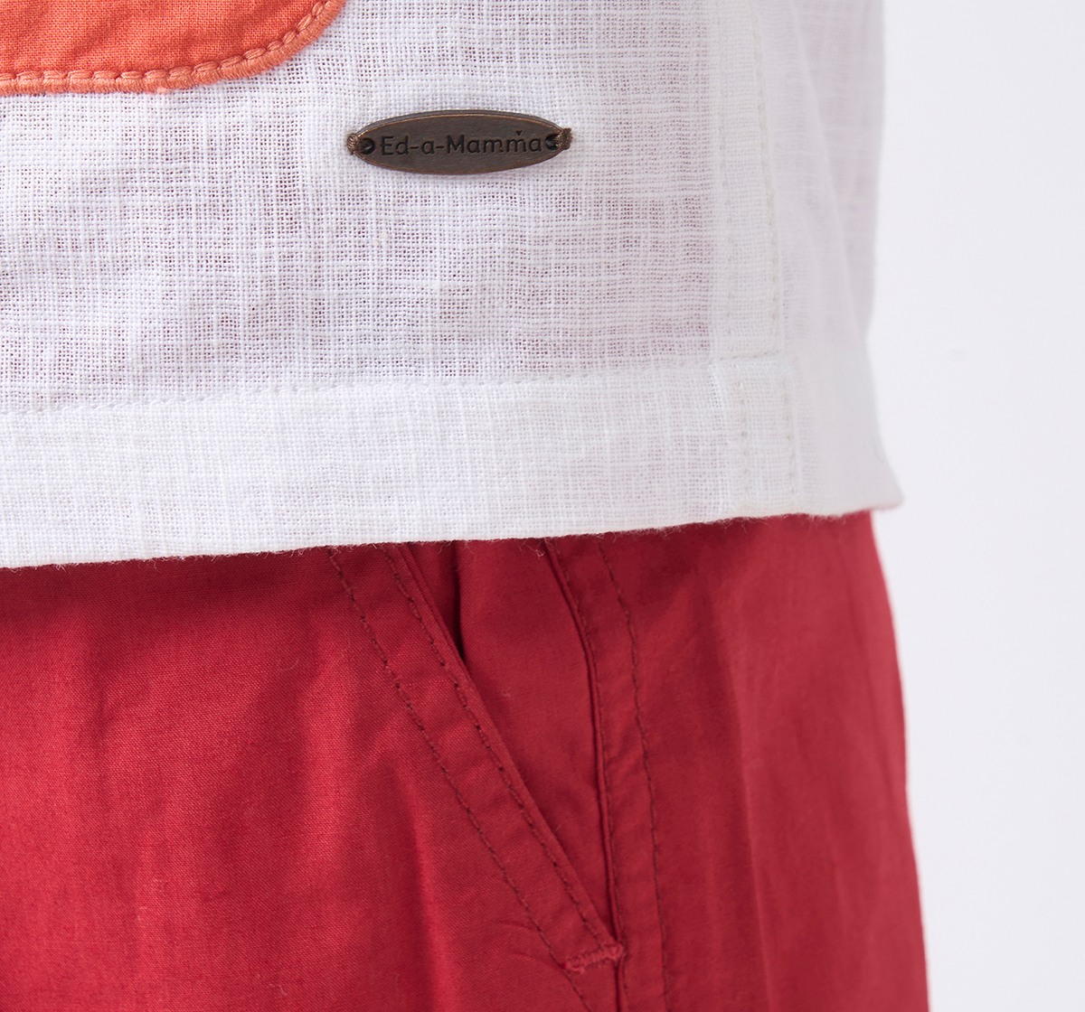 Boys half sleeves shirt White