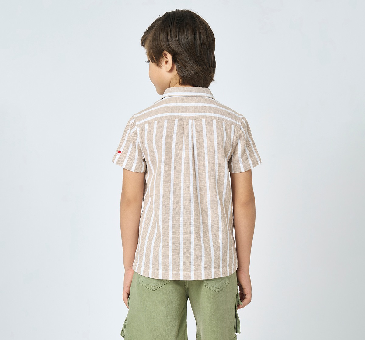 Boys half sleeves shirt Beige