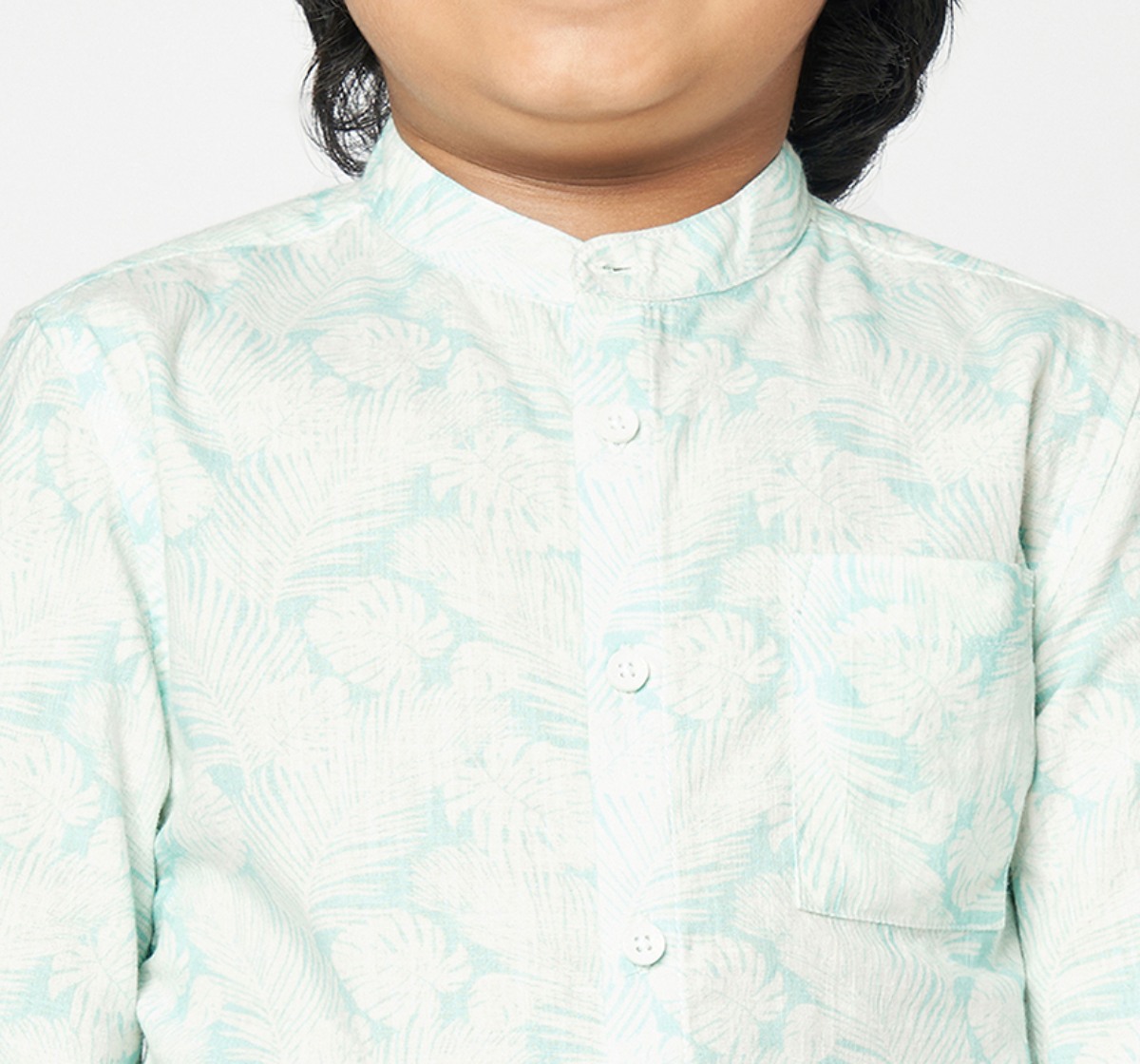 Boys half sleeves shirt Green