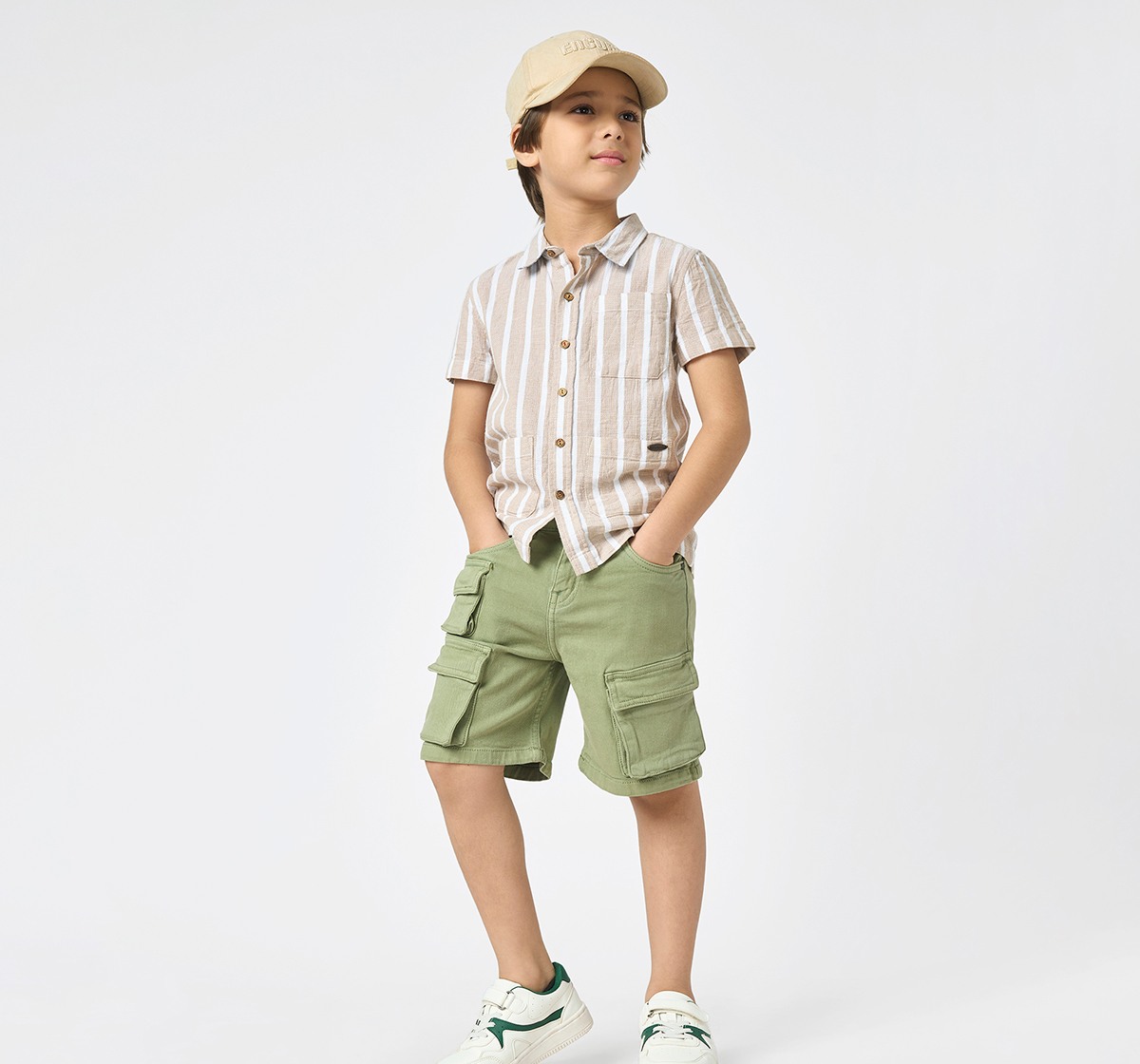 Boys denim shorts Olive