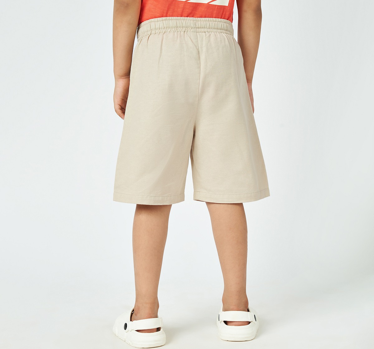 Boys pull up shorts  Beige