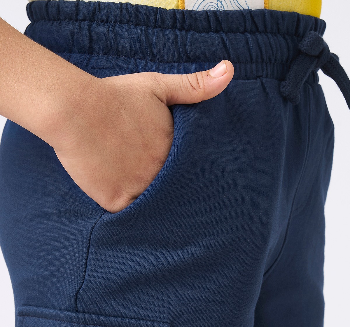 Boys knitted shorts Navy
