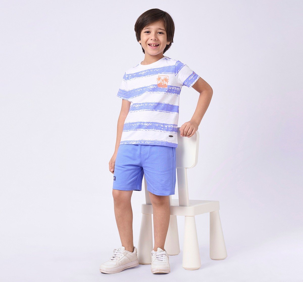 Boys knitted shorts Blue
