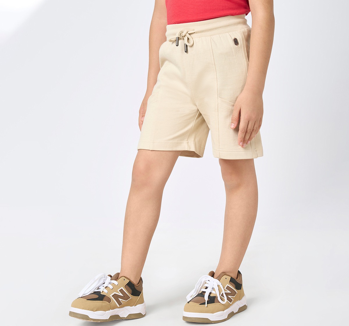 Boys knit shorts Beige