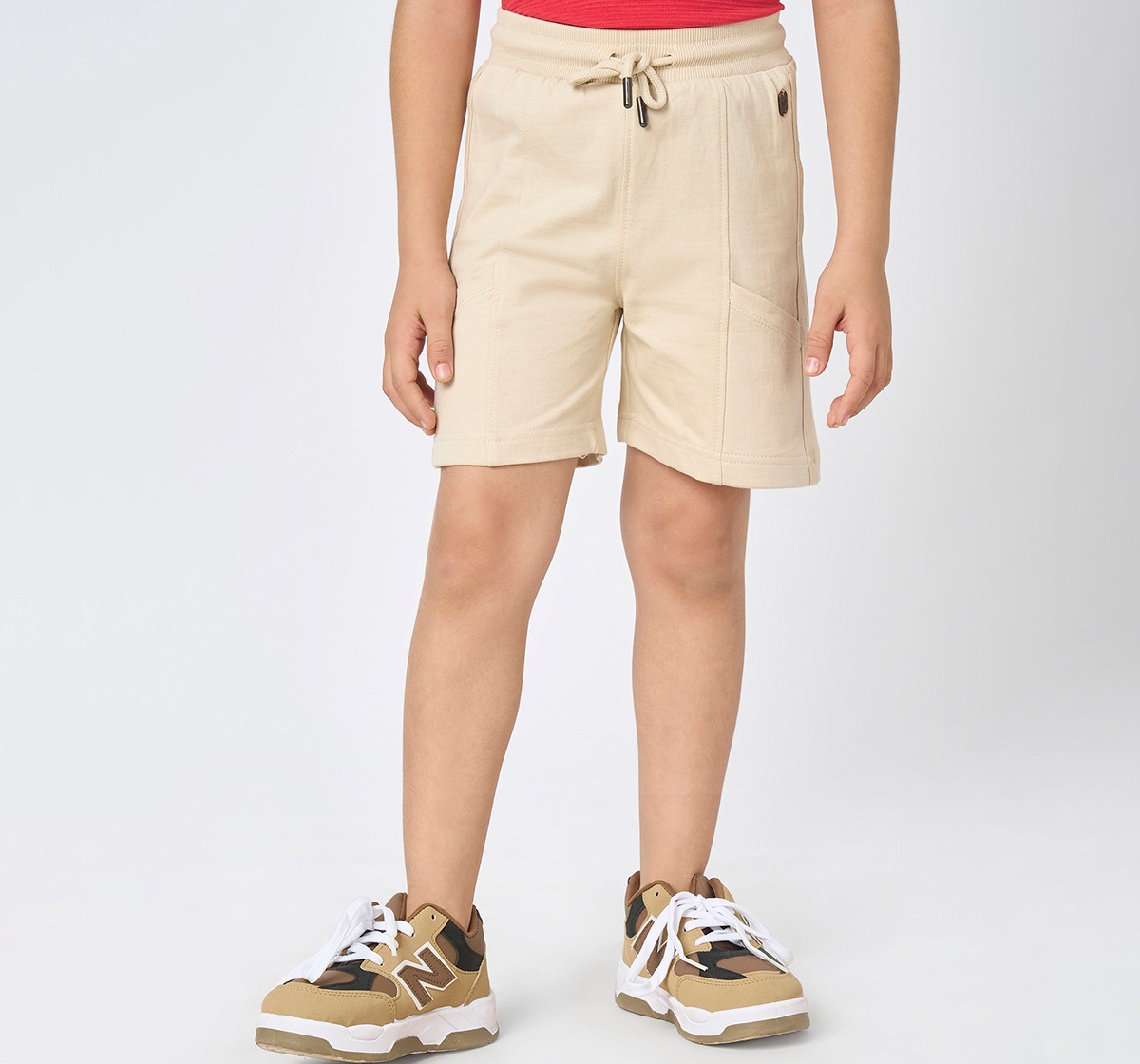 Boys knit shorts Beige