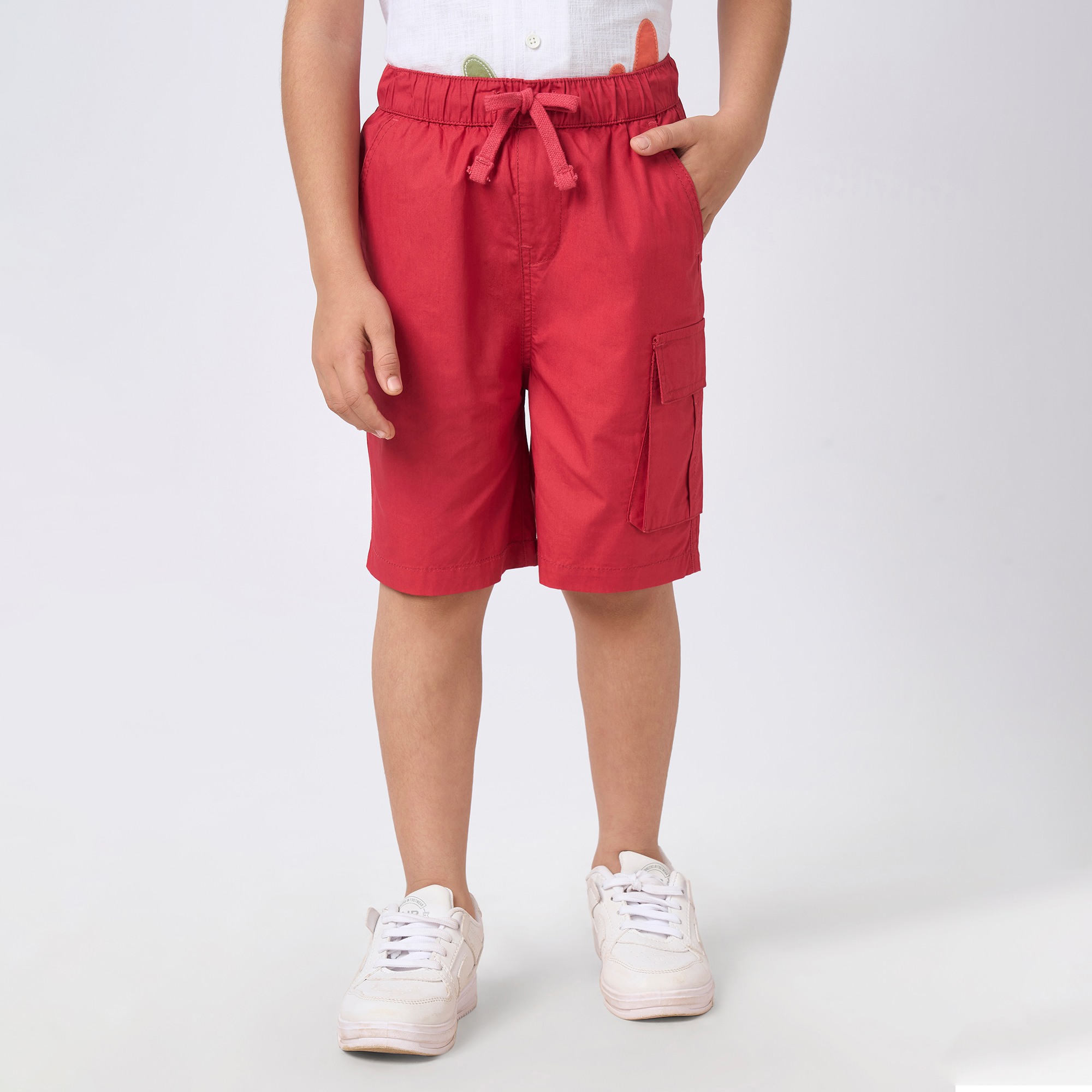 Boys woven shorts Red