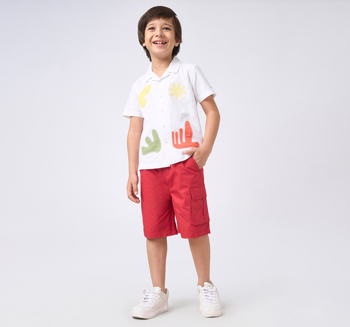 Boys woven shorts Red