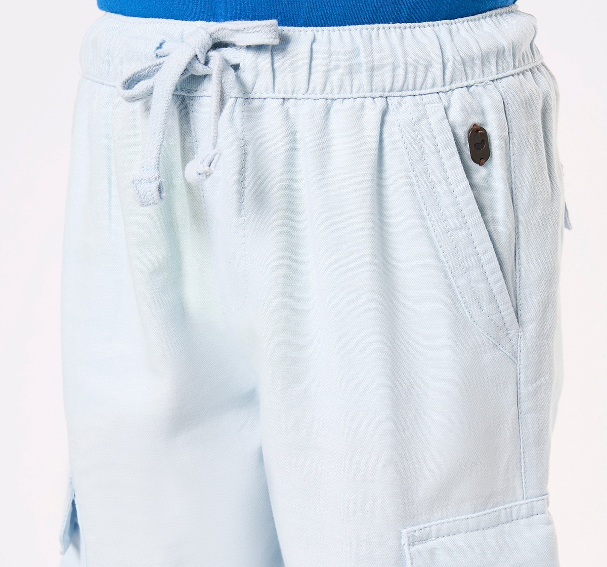 Boys' Ice Blue Lightweight Cargo Jogger Pants