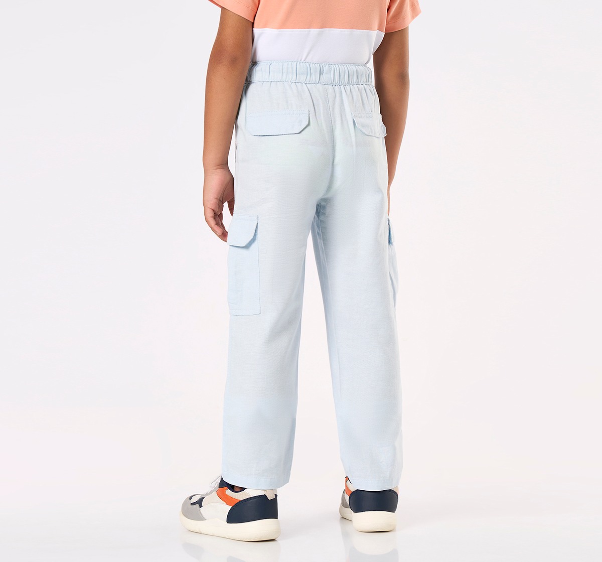 Boys' Ice Blue Lightweight Cargo Jogger Pants