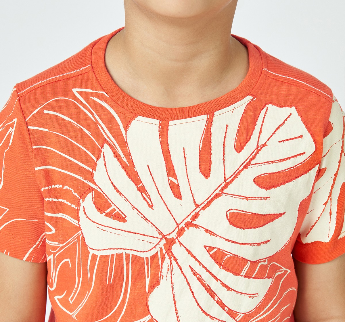 Boys crew neck T-shirt Orange