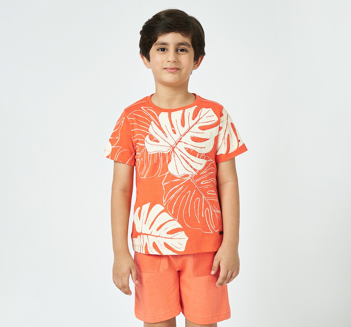Boys crew neck T-shirt Orange
