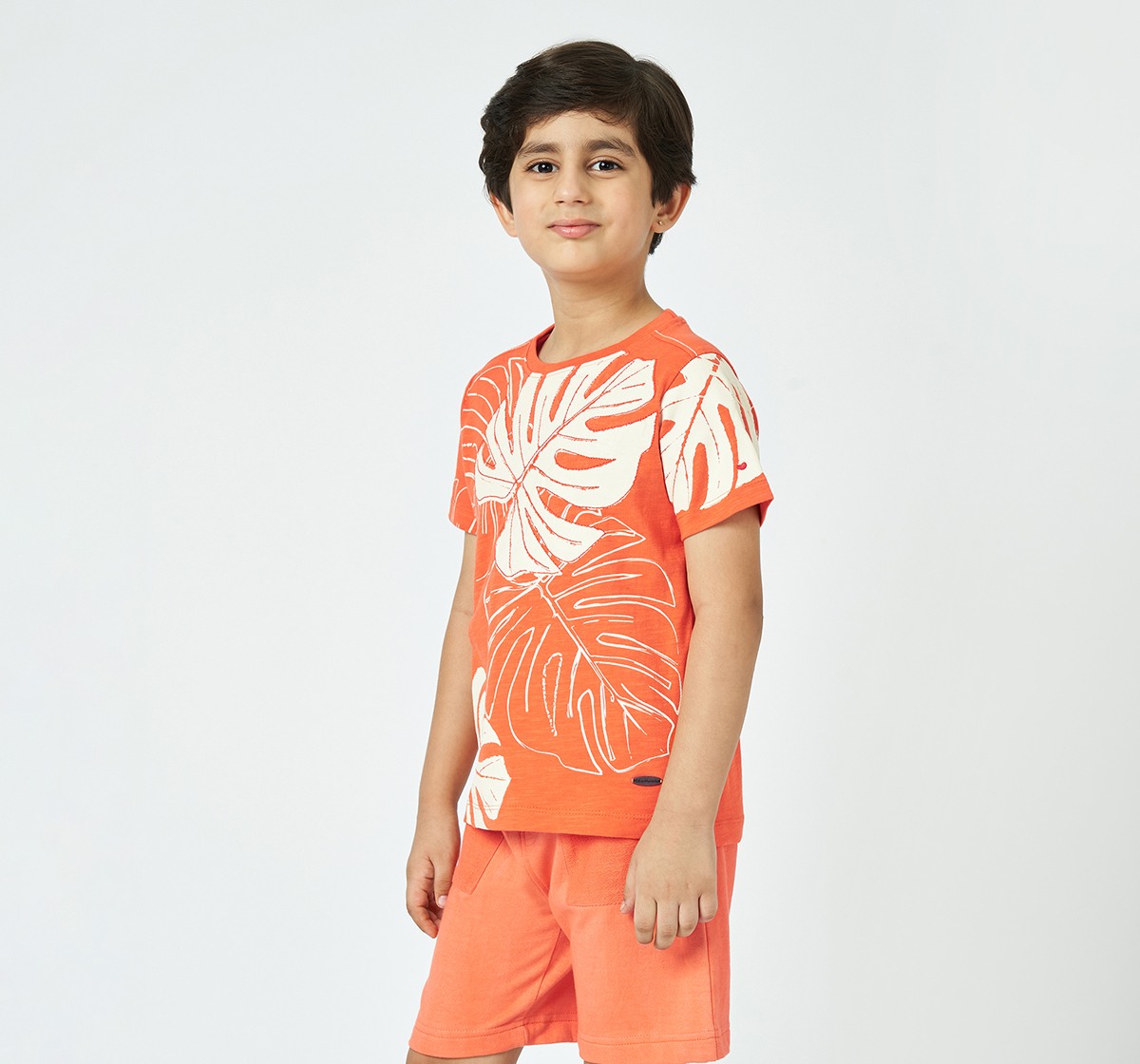 Boys crew neck T-shirt Orange