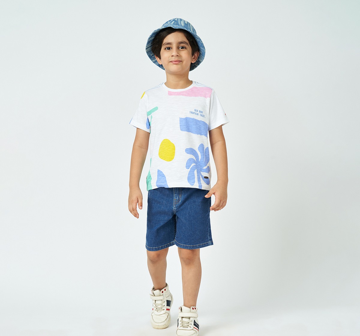 Boys crew neck tshirt White