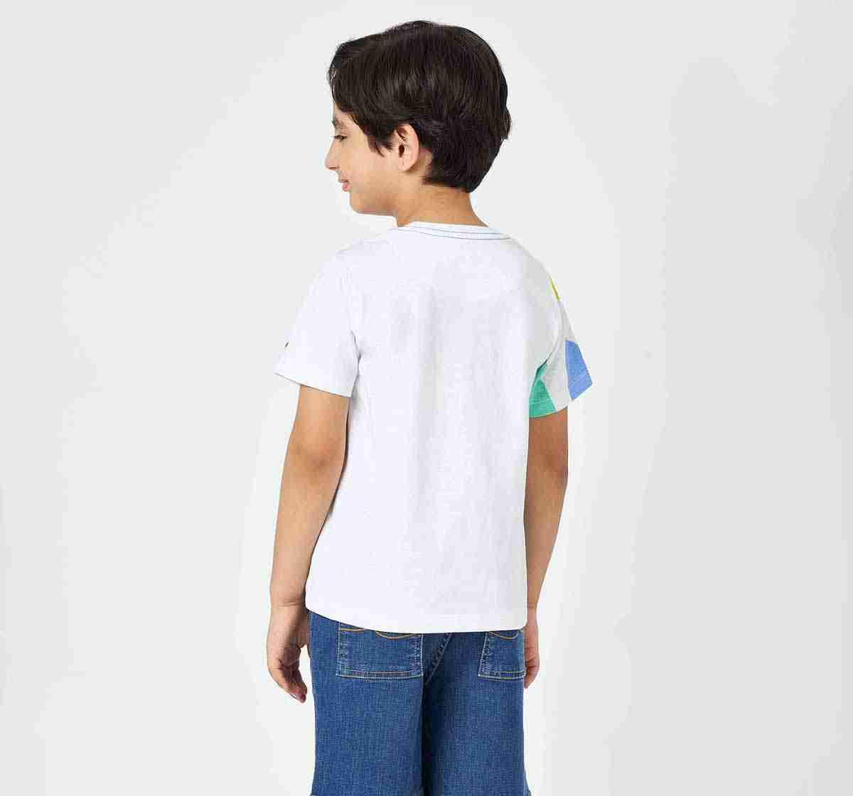 Boys crew neck tshirt White