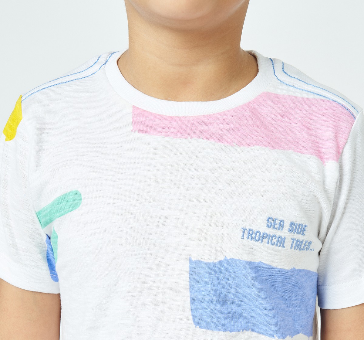 Boys crew neck tshirt White