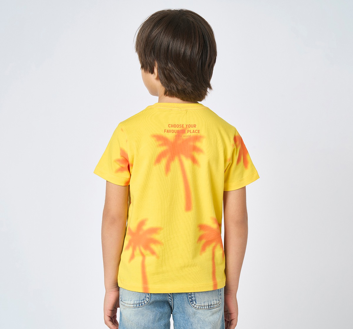 Boys crew neck tshirt Yellow