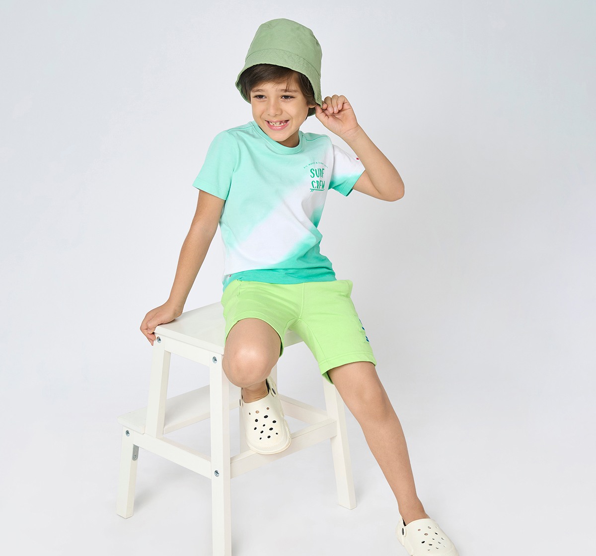 Boys crew neck tshirt Green