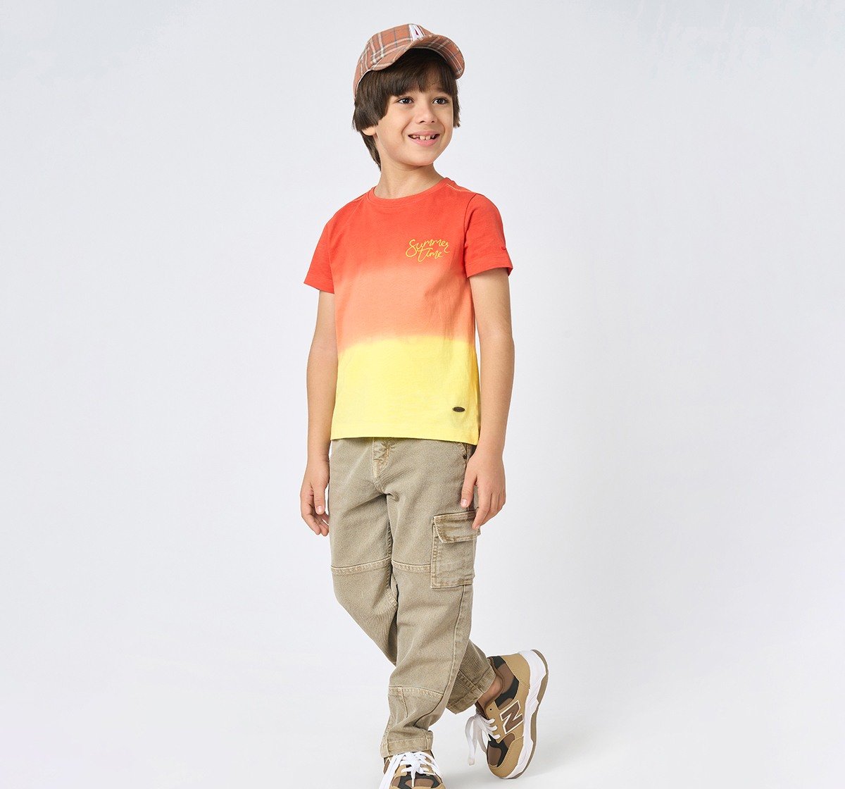 Boys crew neck T-shirt Orange