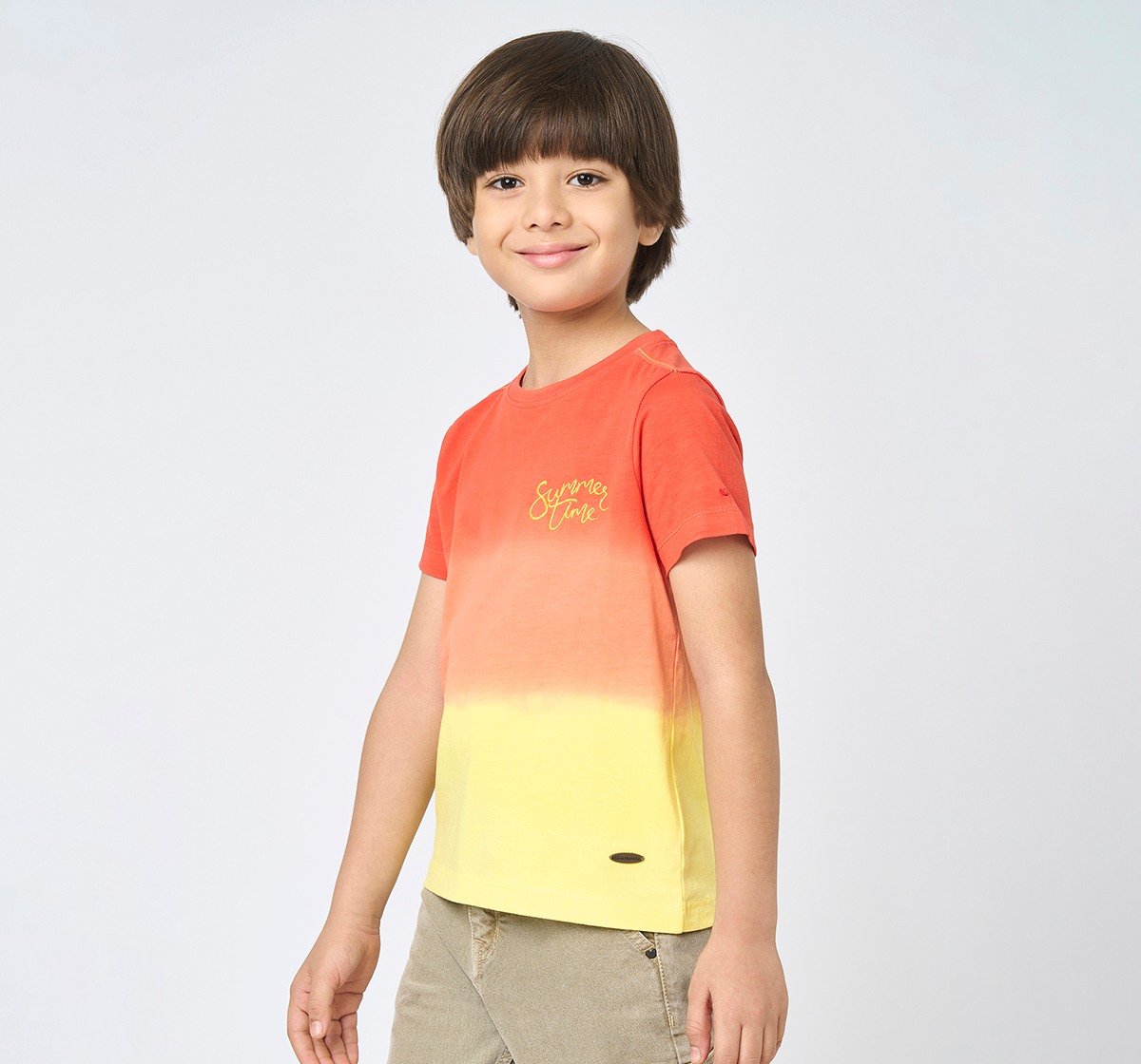Boys crew neck T-shirt Orange