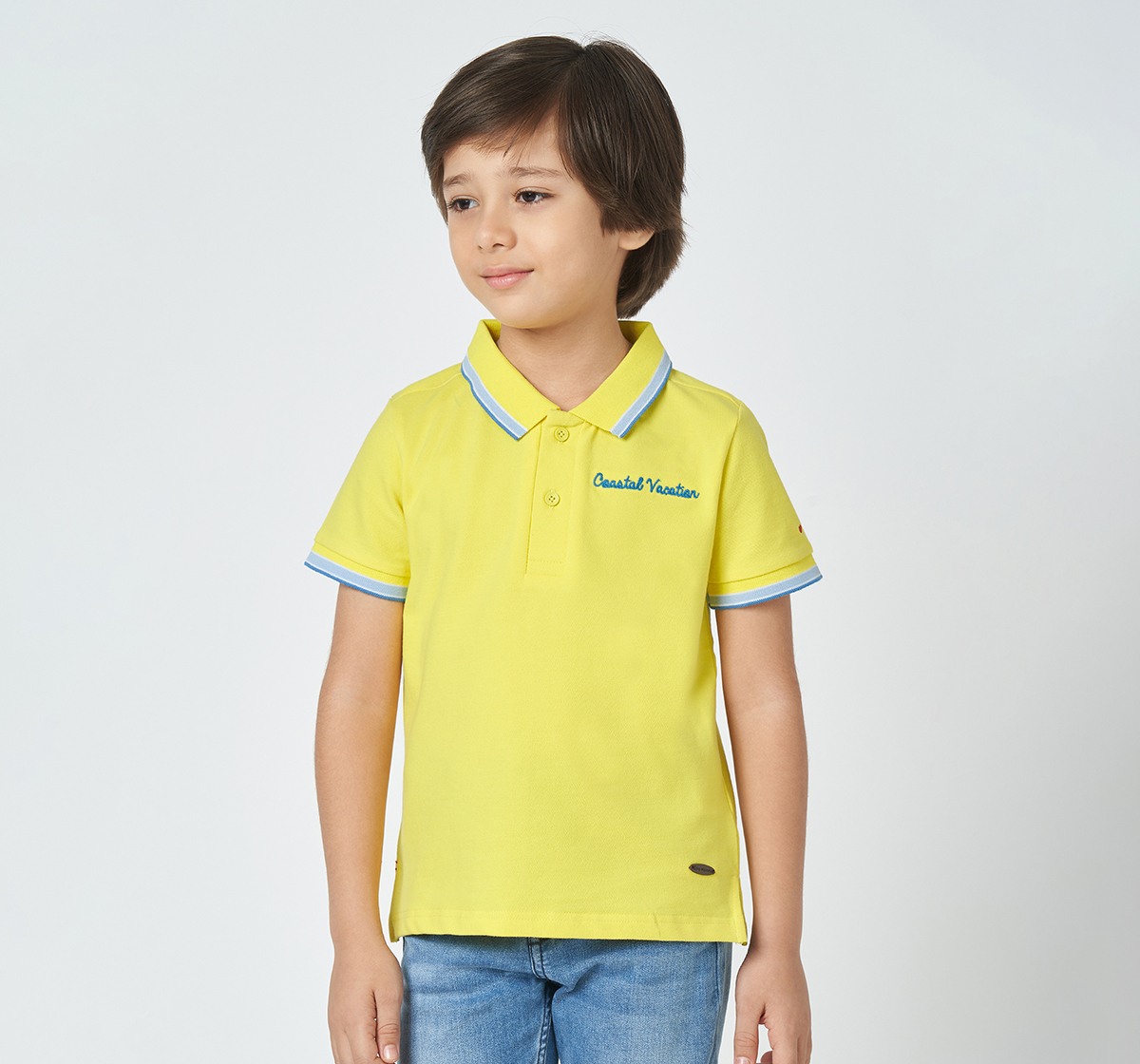 Boys polo T-shirt Yellow