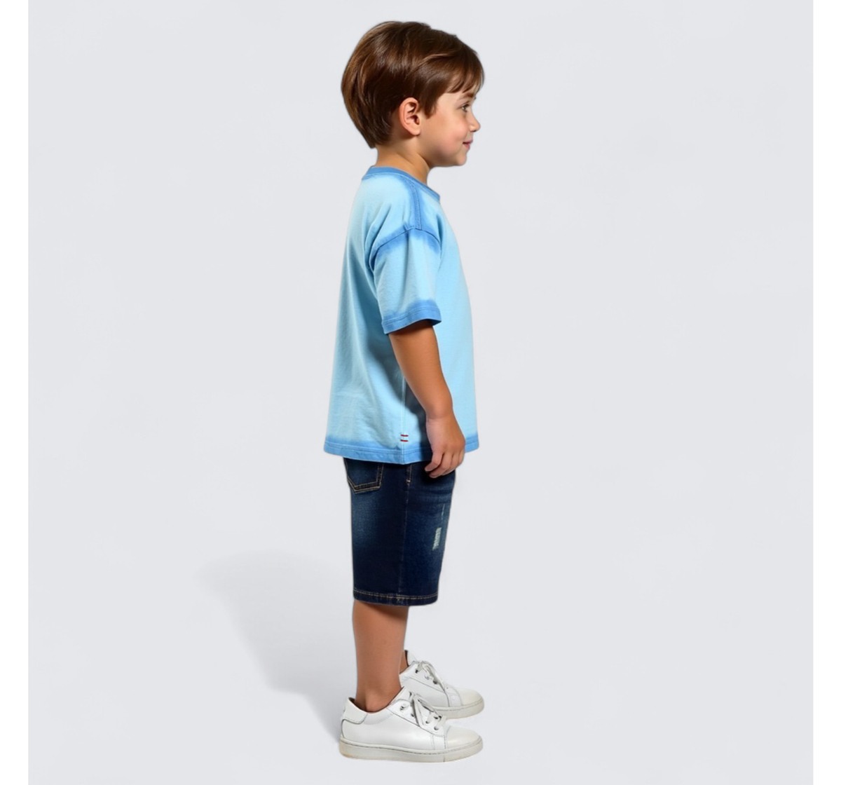 Boys Short Sleeves T-Shirt Blue