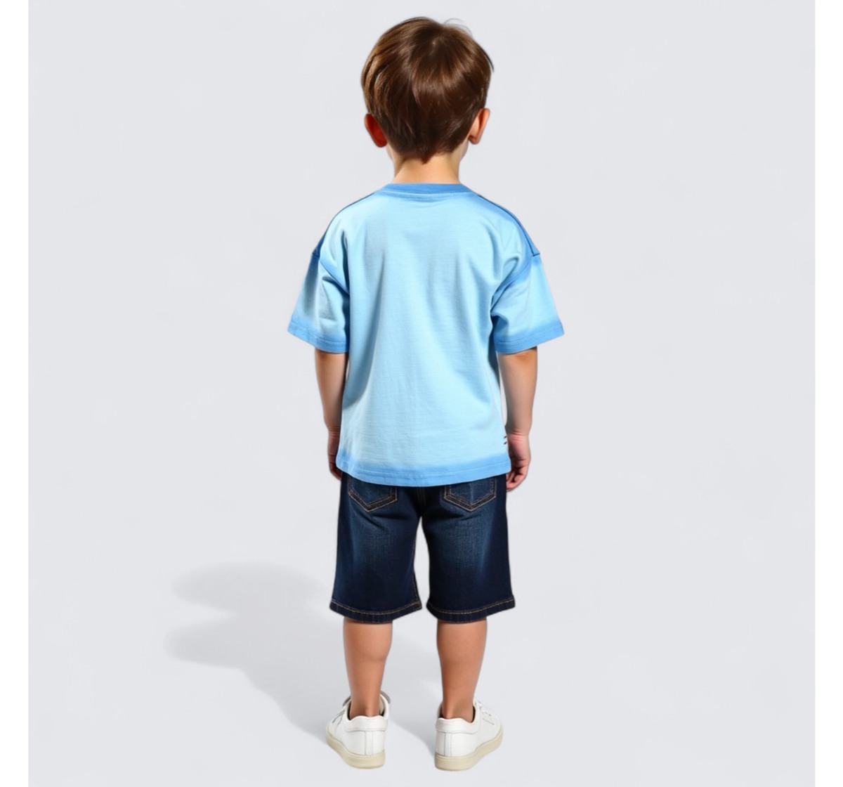 Boys Short Sleeves T-Shirt Blue
