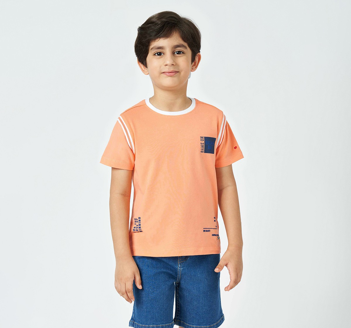 Boys crew neck T-shirt Orange