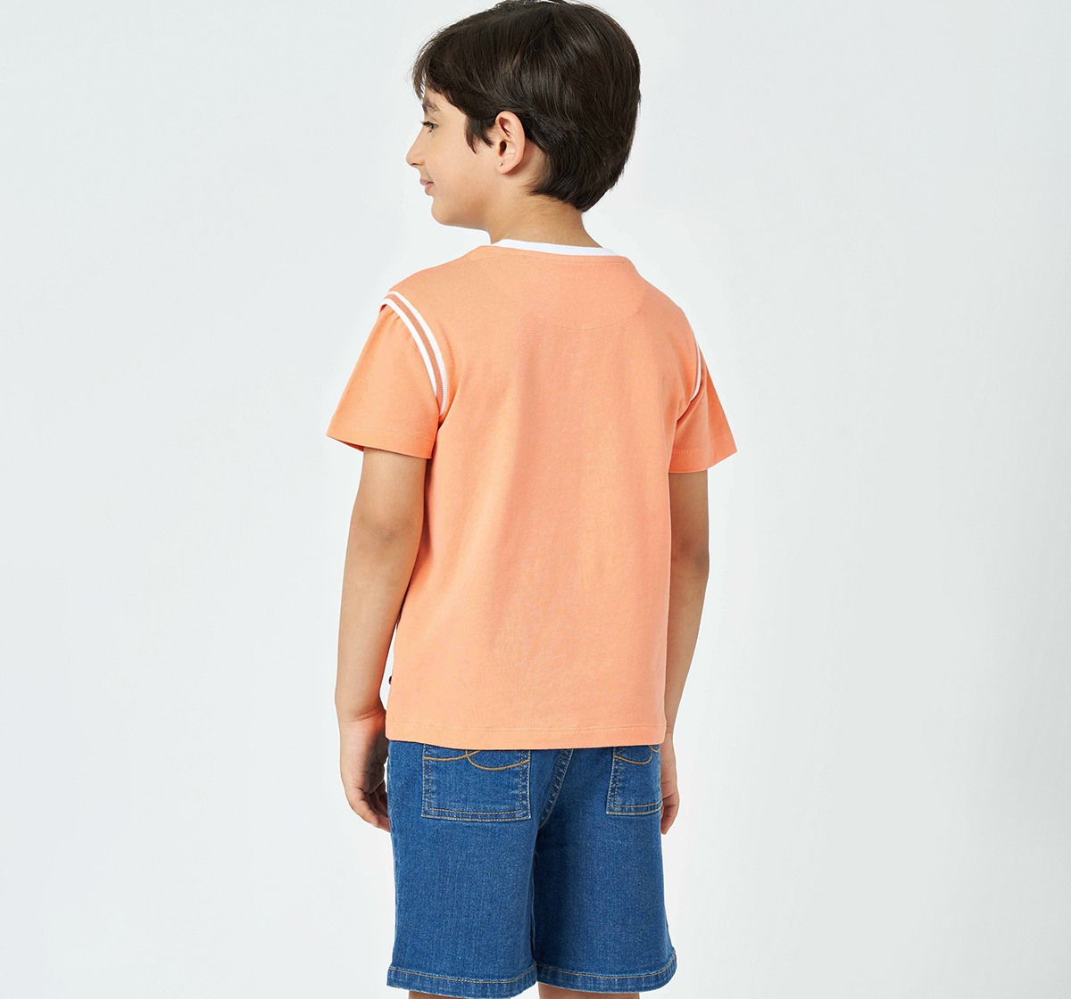 Boys crew neck T-shirt Orange