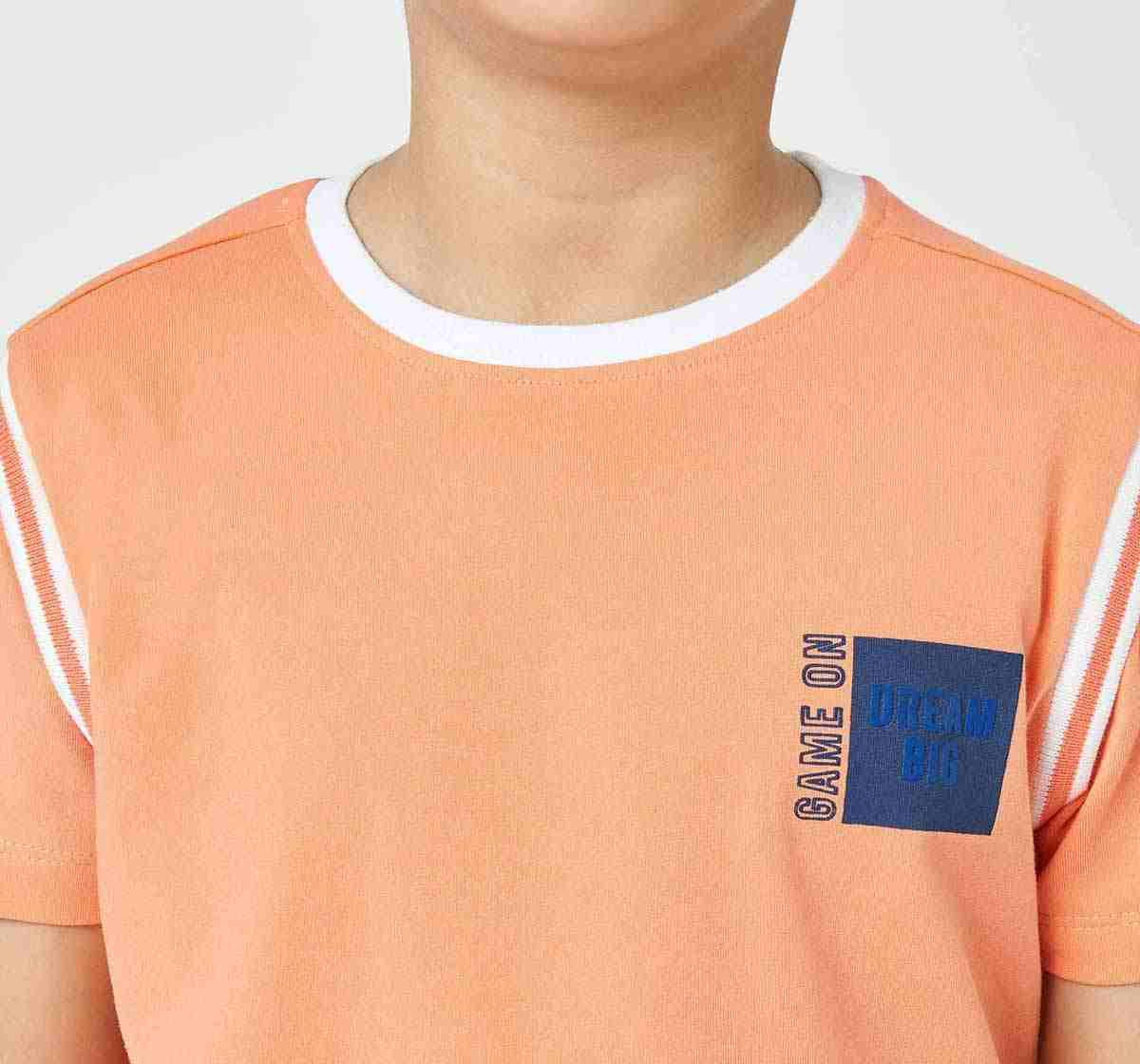 Boys crew neck T-shirt Orange