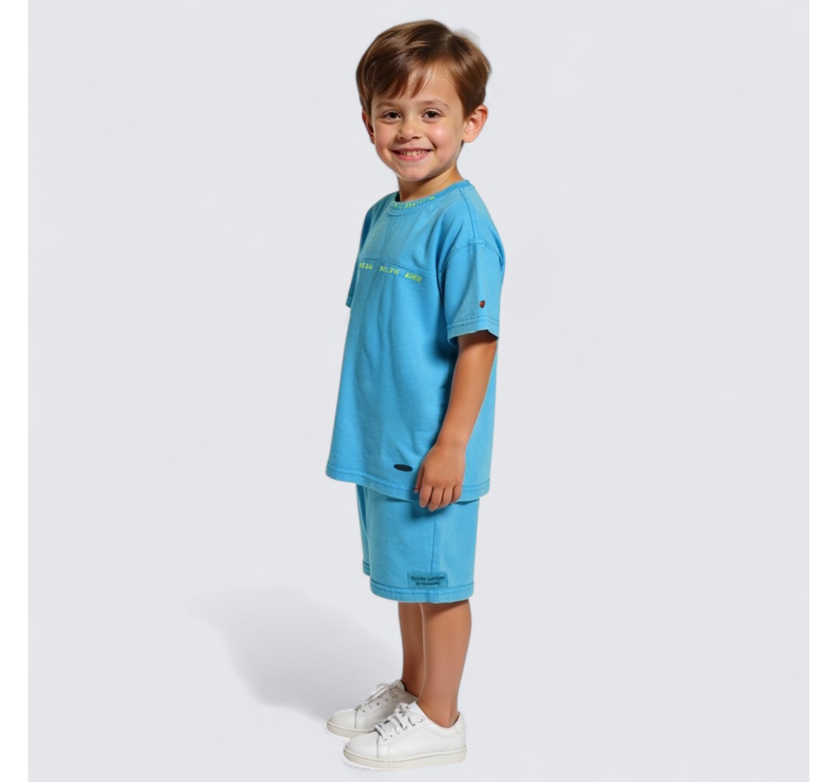 Boys Crew Neck T-Shirt Blue