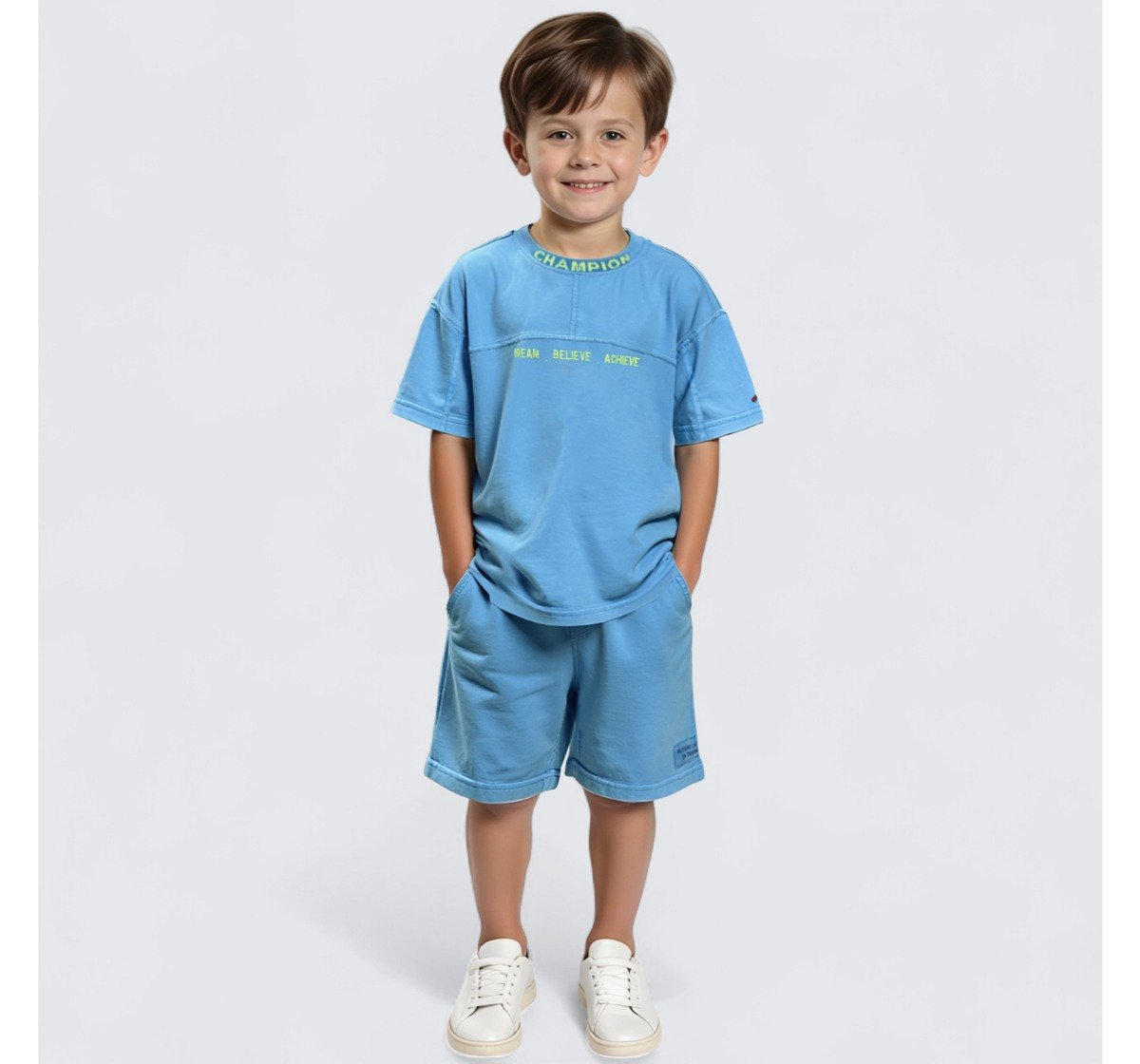 Boys Crew Neck T-Shirt Blue