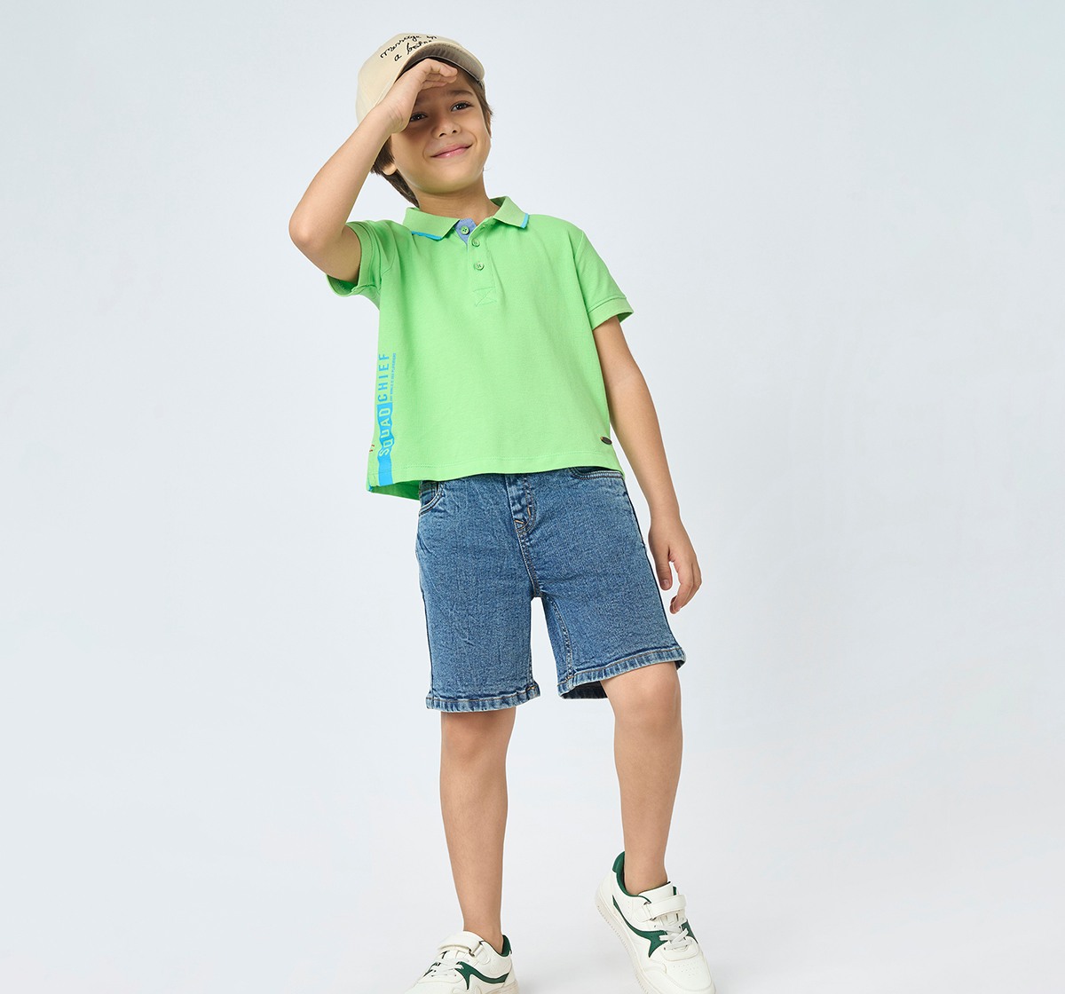 Boys polo T-shirt Green