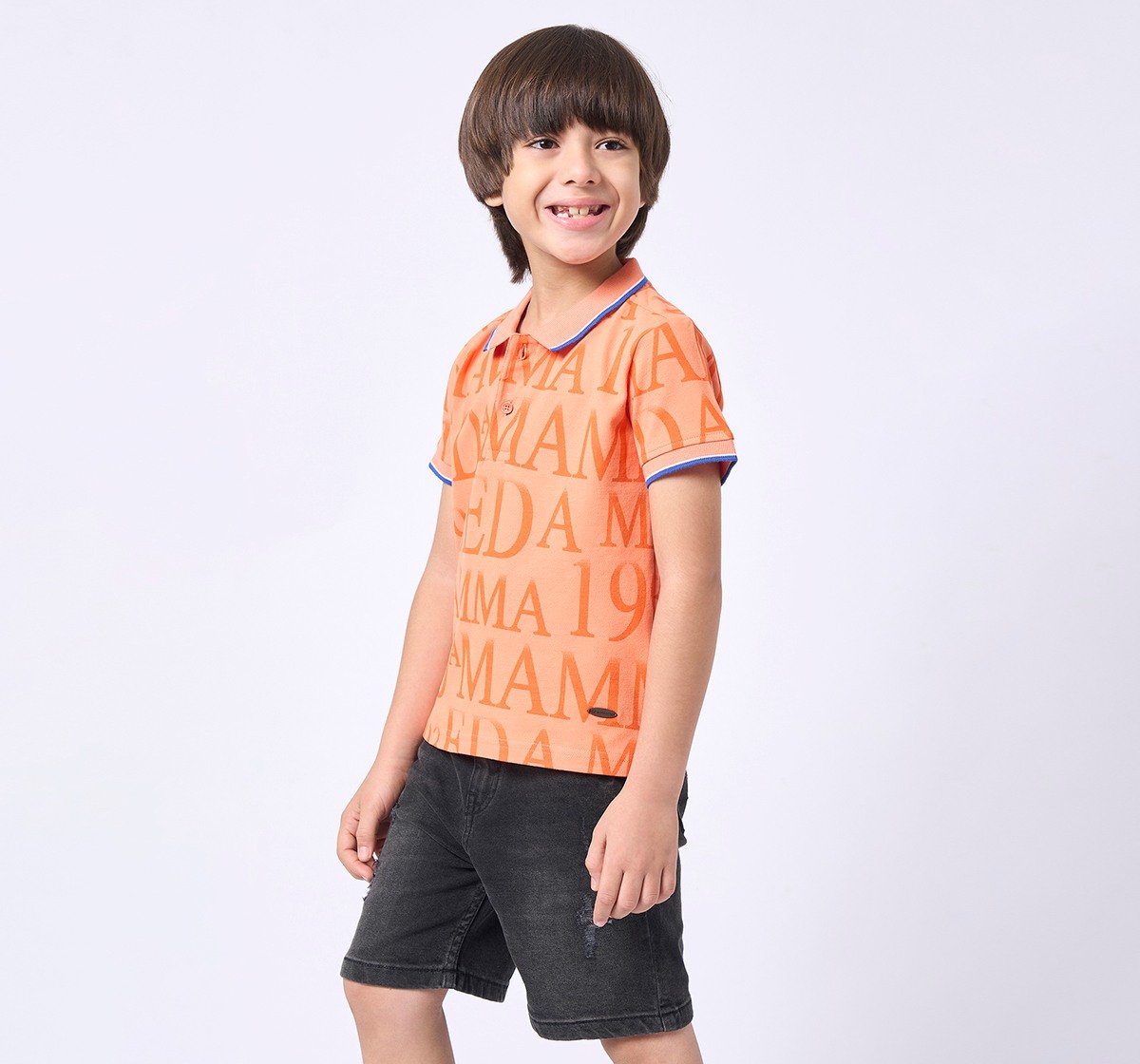 Boys polo T-shirt Orange