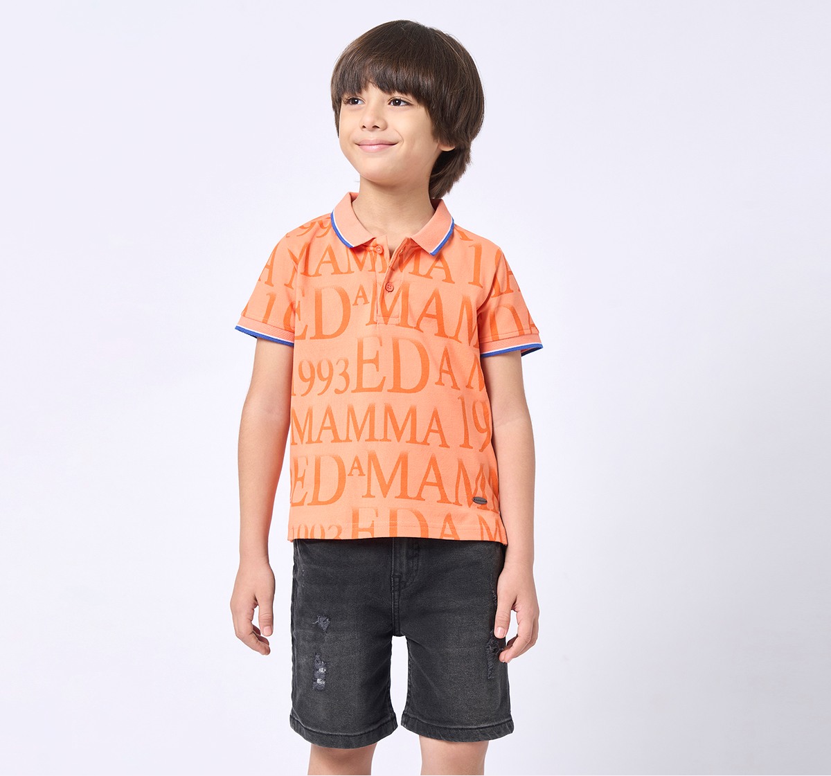 Boys polo T-shirt Orange
