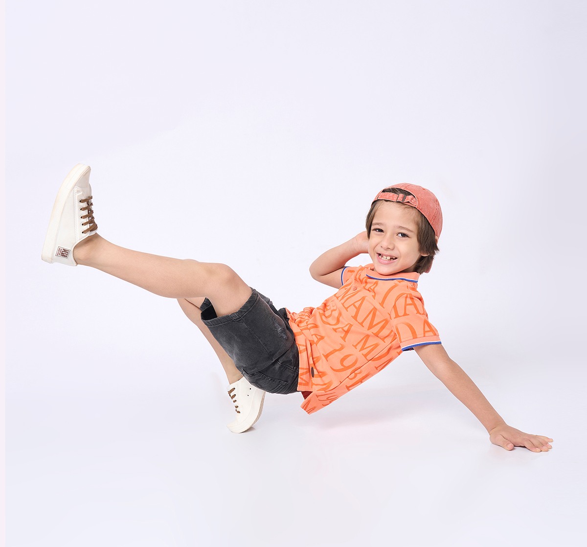 Boys polo T-shirt Orange