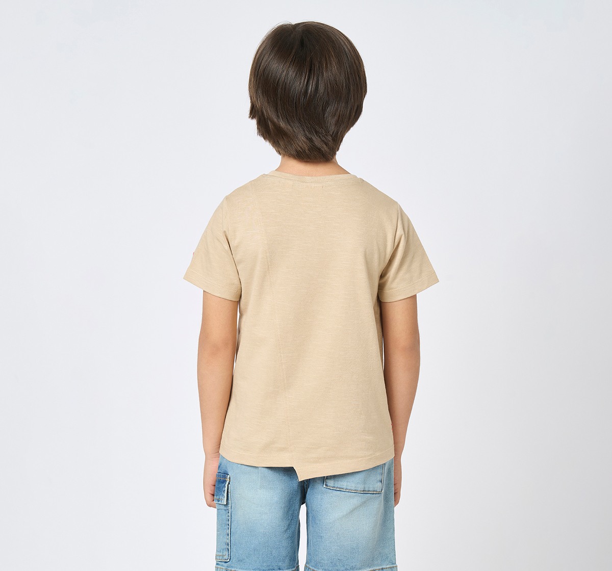 Boys crew neck tshirt Beige
