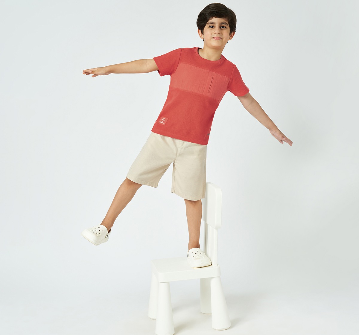 Boys crew neck tshirt Red