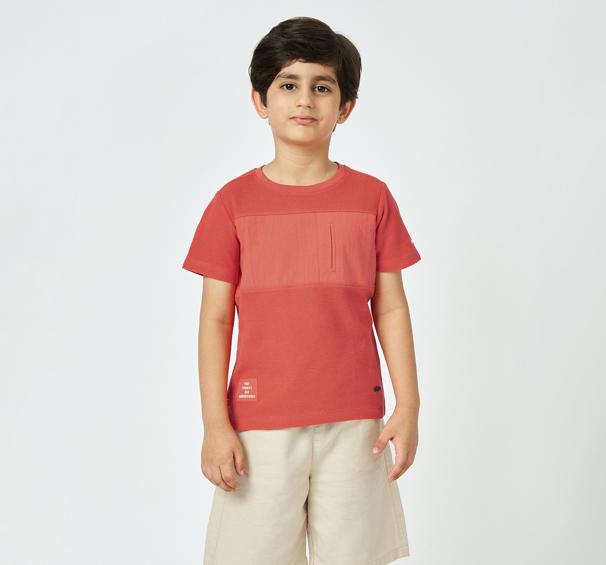 Boys crew neck tshirt Red